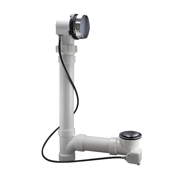 Keeney Mfg 40 PVC Cable Drive Bath Drain with Polished Chrome Trim 645PVC - main